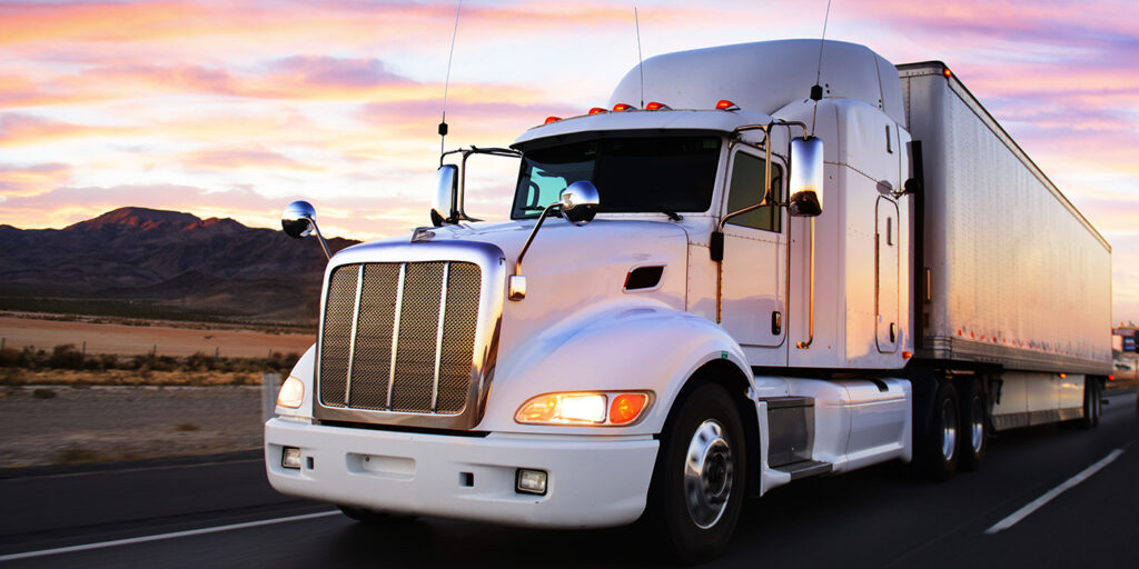 Freight Broker/Agent Training — semi truck on highway